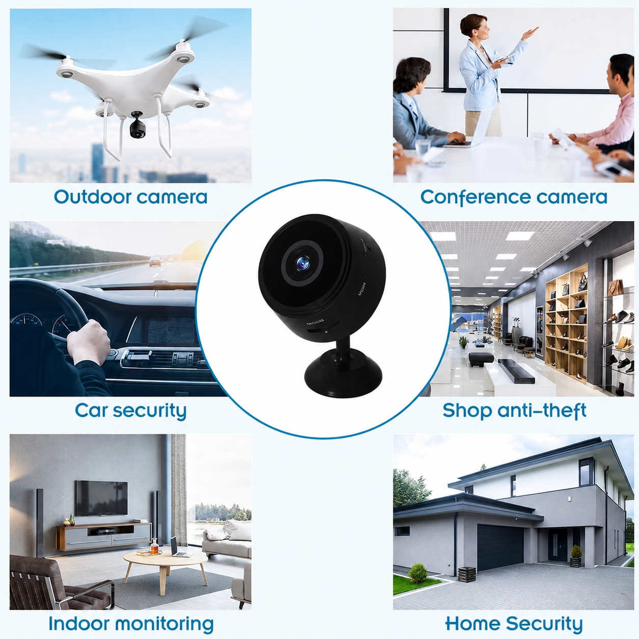 📹 Mini Cámara WiFi A9 HD 1080P