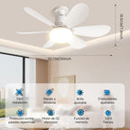 💡❄️ Foco Ventilador LED 2 en 1 con Control Remoto
