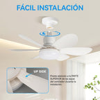 💡❄️ Foco Ventilador LED 2 en 1 con Control Remoto
