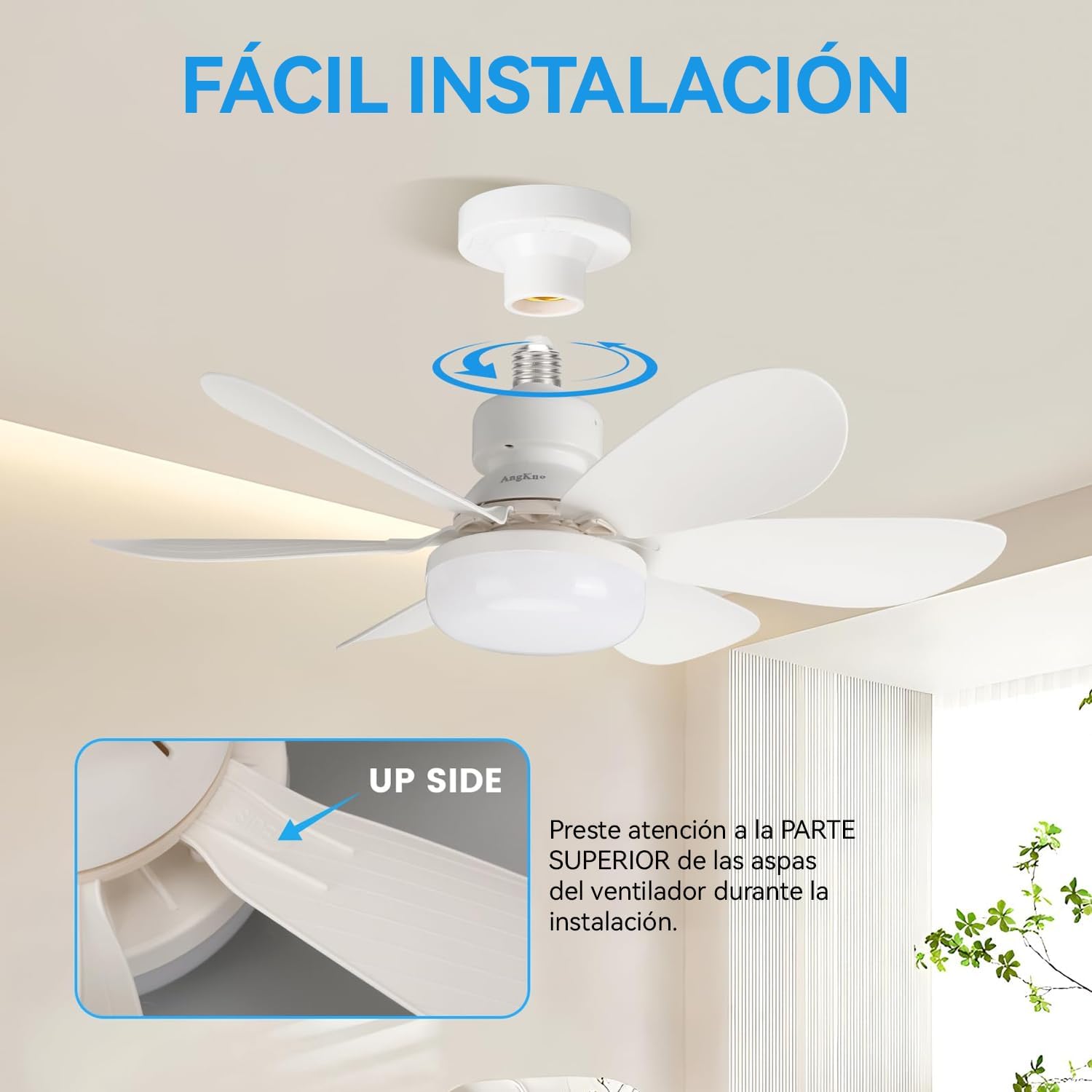💡❄️ Foco Ventilador LED 2 en 1 con Control Remoto